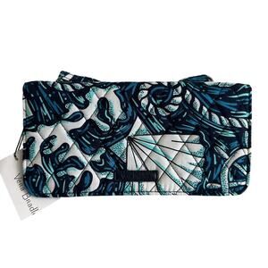 Vera Bradley Shore Enough RFID Wallet Crossbody Large Wallet Or Small Bag NEW